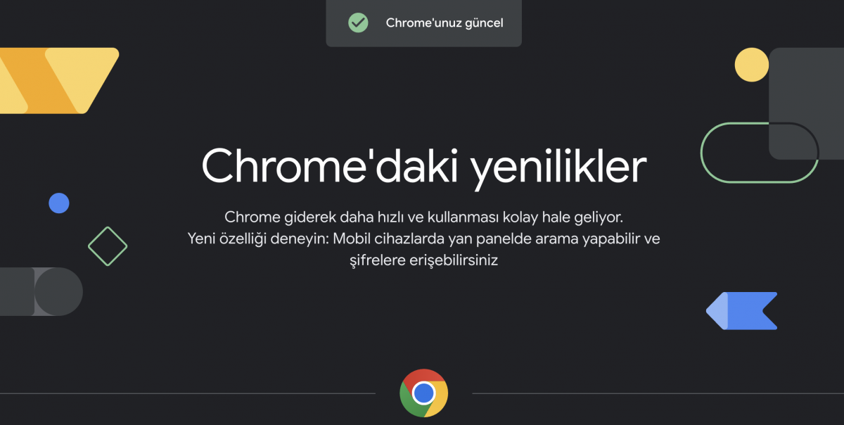 Chrome'daki yenilikler 1 Aralık 2022